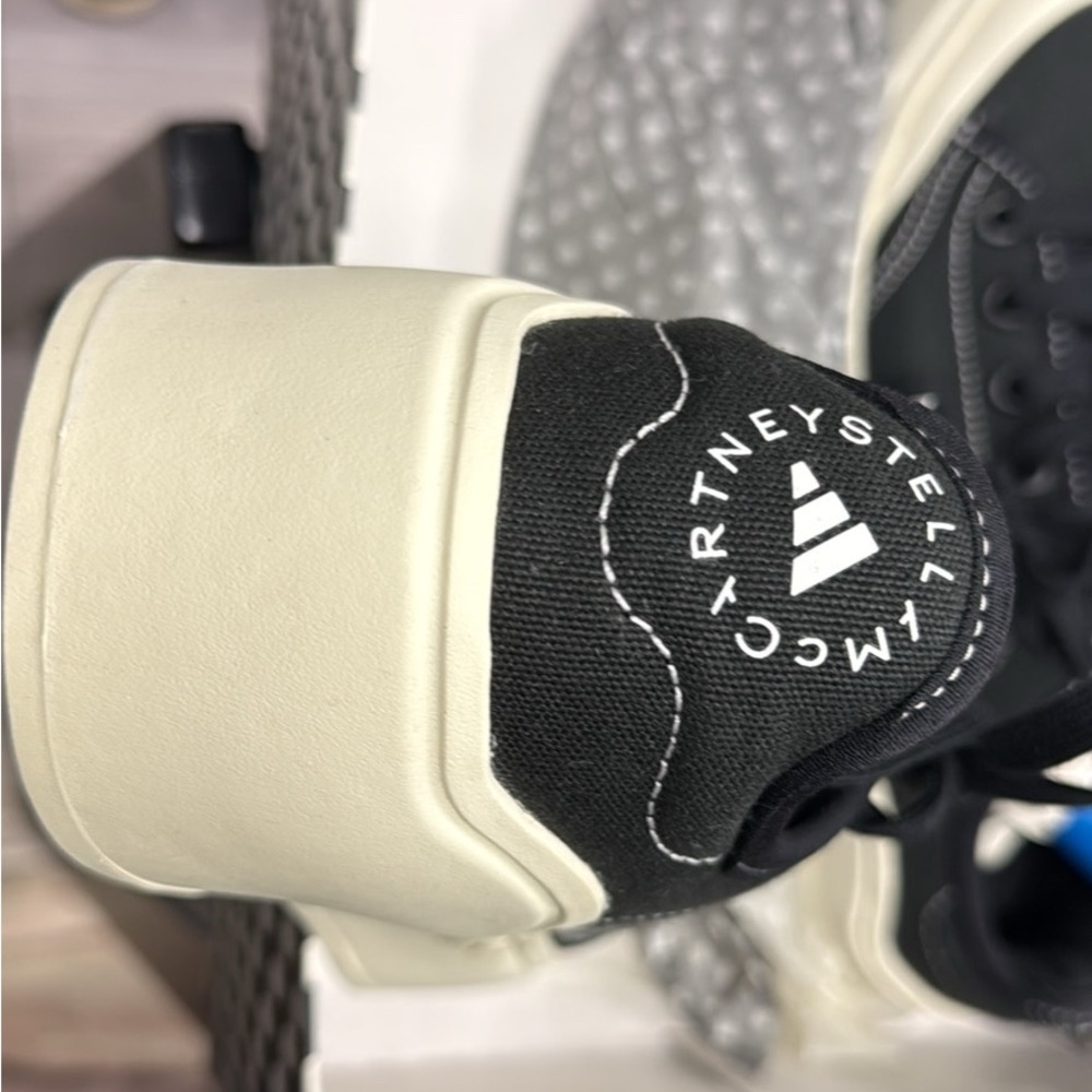 Stella McCartney Black and White Court Sneakers